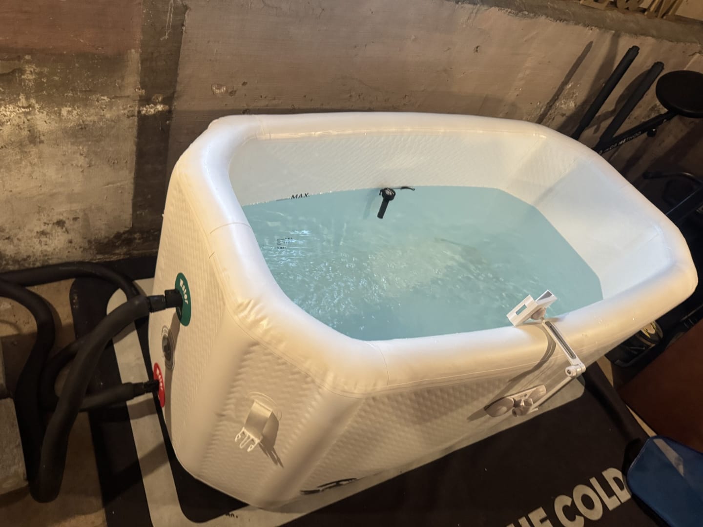 Customer photo review of Midnight Black Triumph Cold Plunge Tub + Chiller Bundle