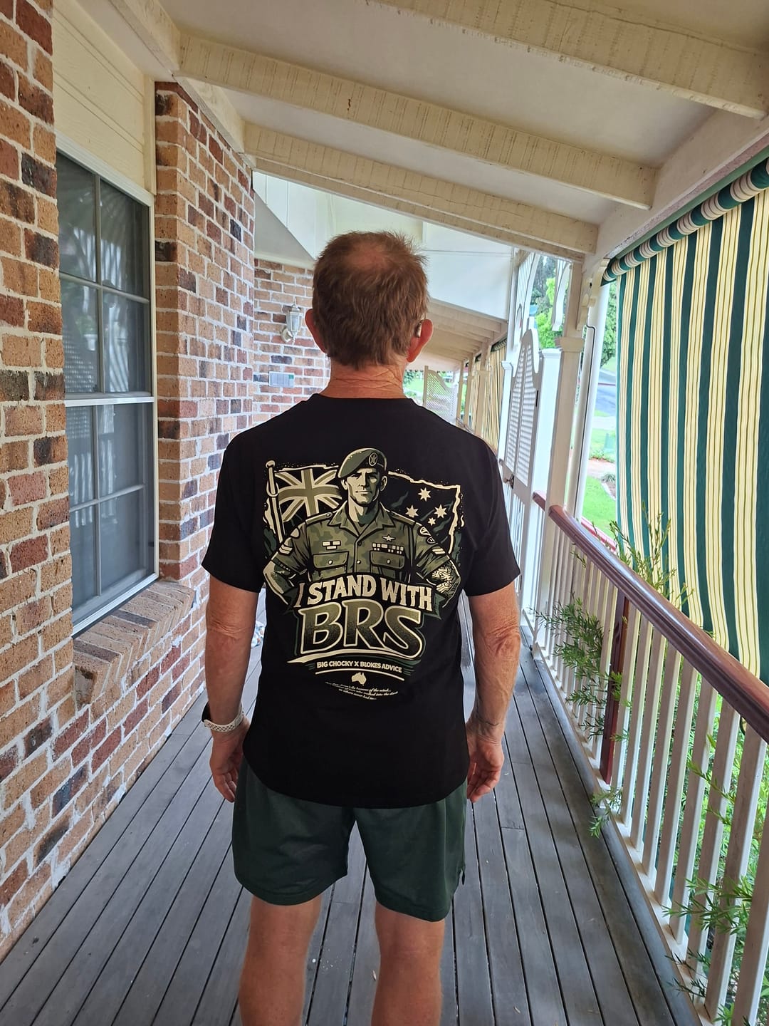 Customer photo review of Big Chocky | Stand With BRS Tee