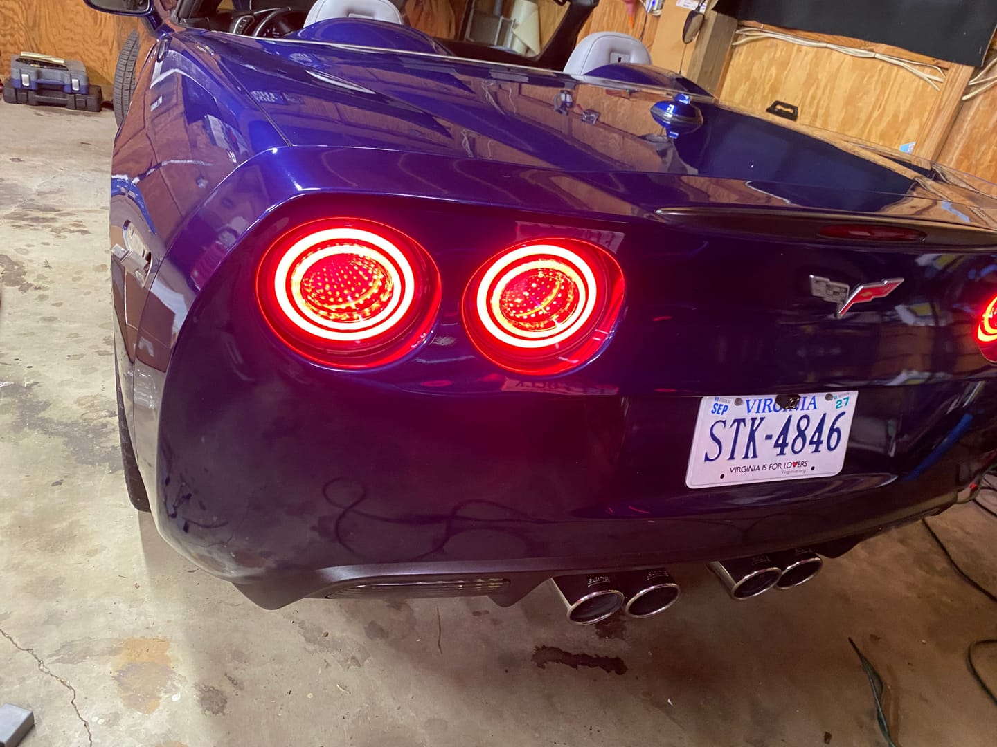 Customer photo review of 2005-13 Chevrolet Corvette C6 Infinity Style LED Tail Lights