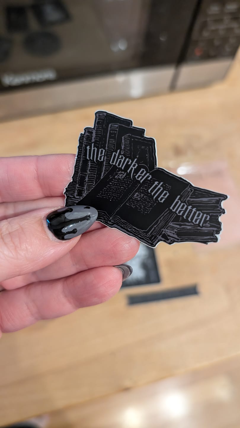 Customer photo review of black on black sticker pack special