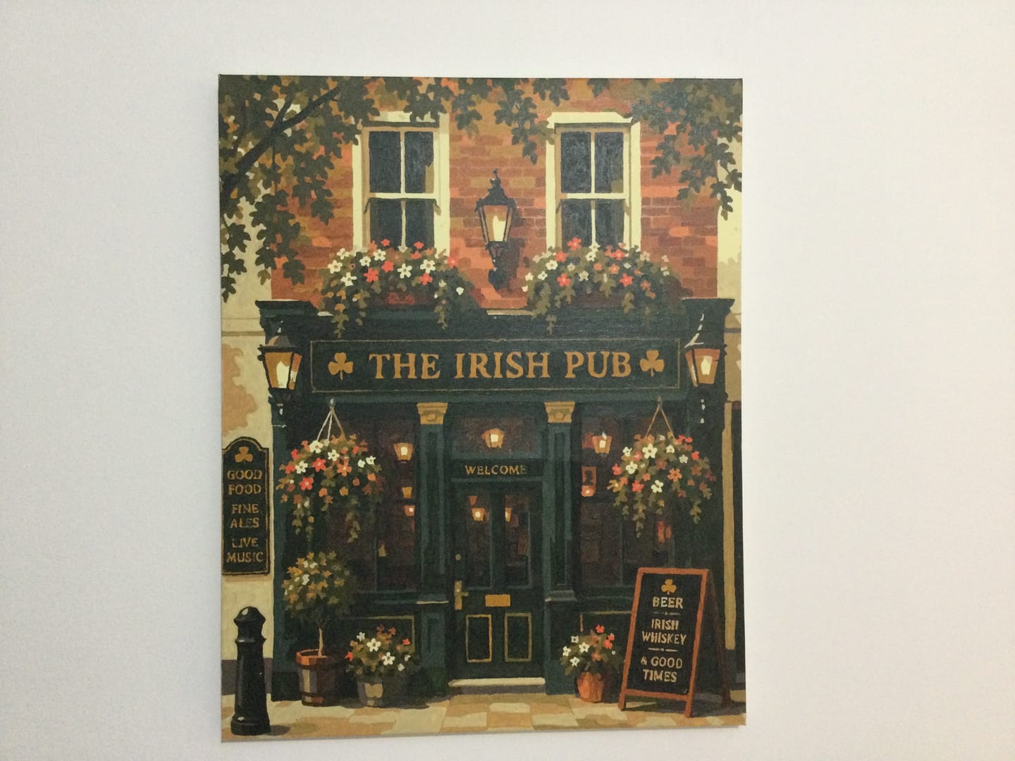 Customer photo review of The Irish Pub | Paint by Number