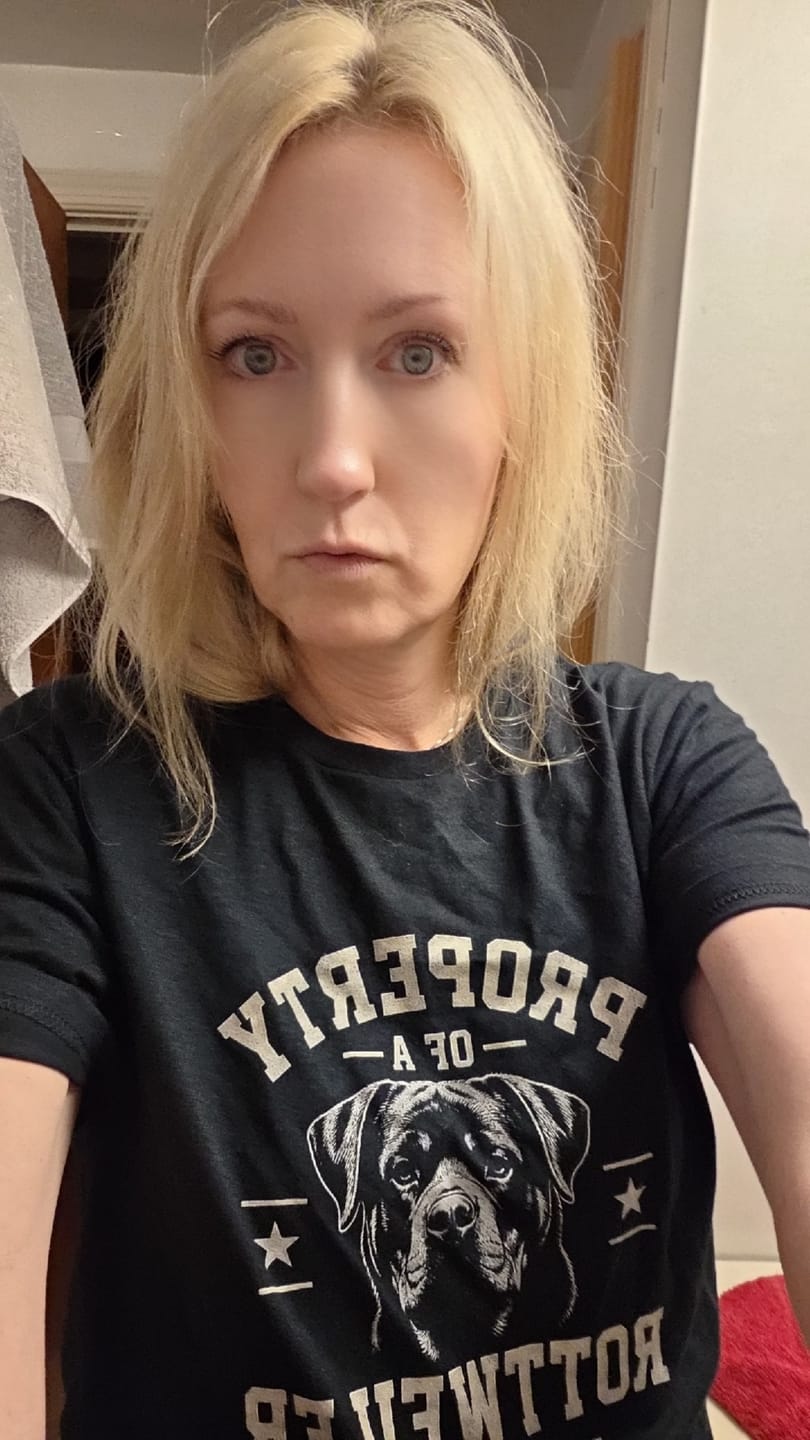 Customer photo review of Property of a Rottweiler Shirt