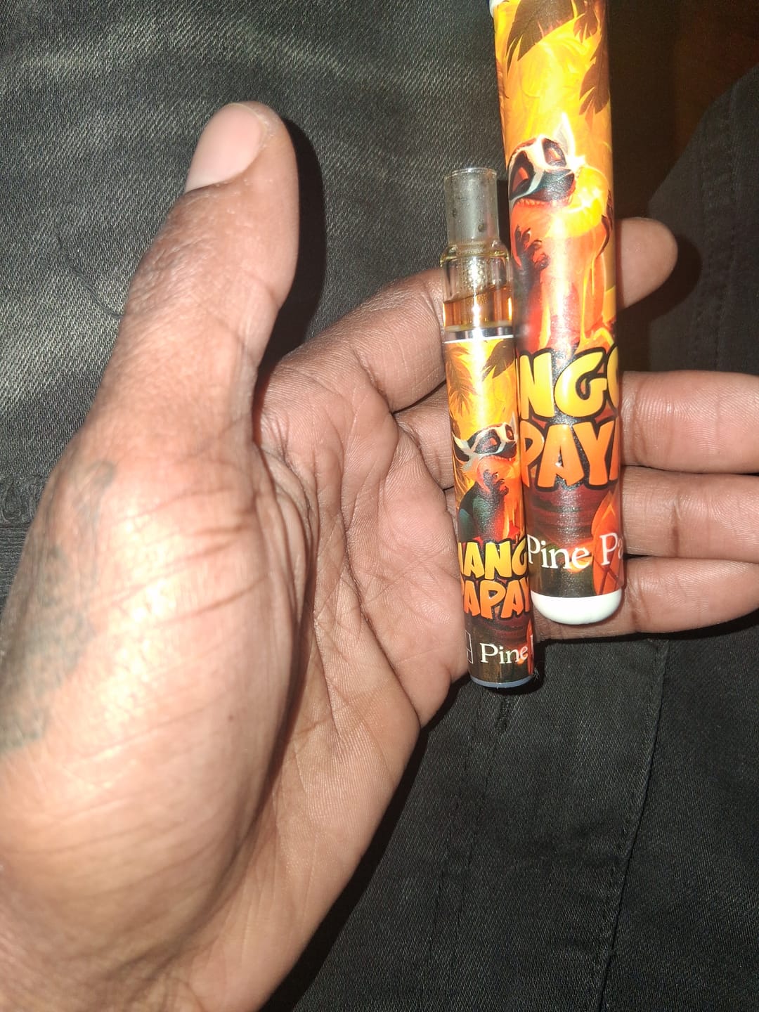 Customer photo review of Mango Papaya Live Rosin Disposable 0.5g