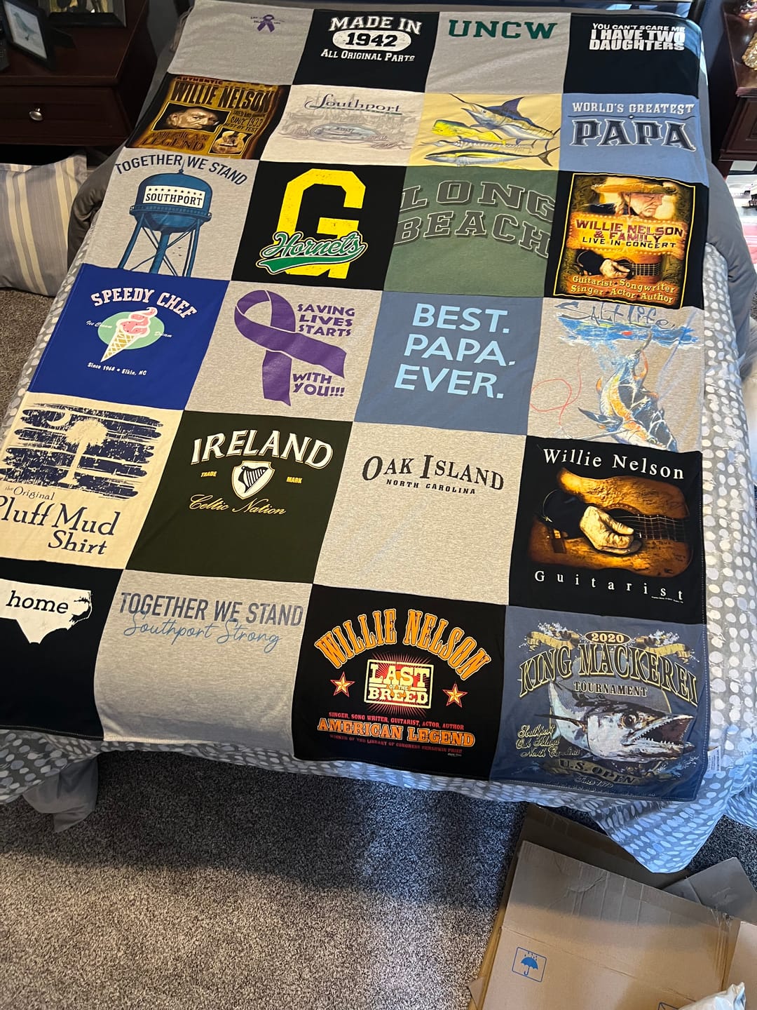 Customer photo review of Project Repat T-Shirt Quilt