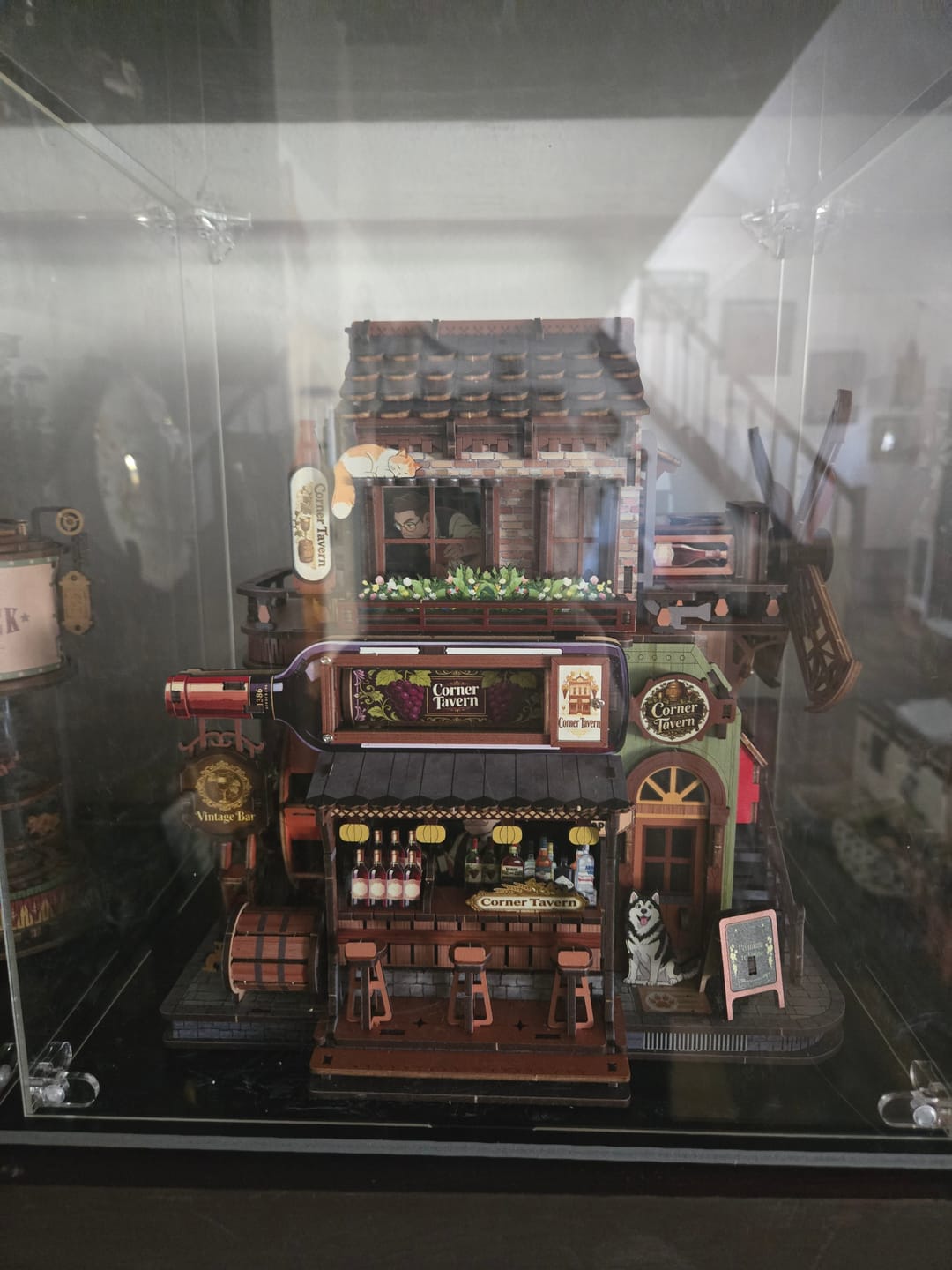 Customer photo review of Rokrgeek Corner Tavern Mechanical Wooden 3D Puzzle