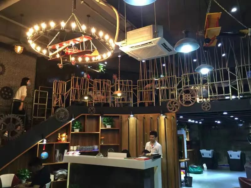 Customer photo review of Iron Ring Chandelier with Candle Style Bulbs, LED, 66–185 cm