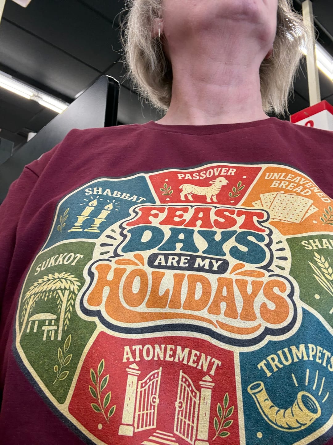 Customer photo review of Feast Days T-Shirt