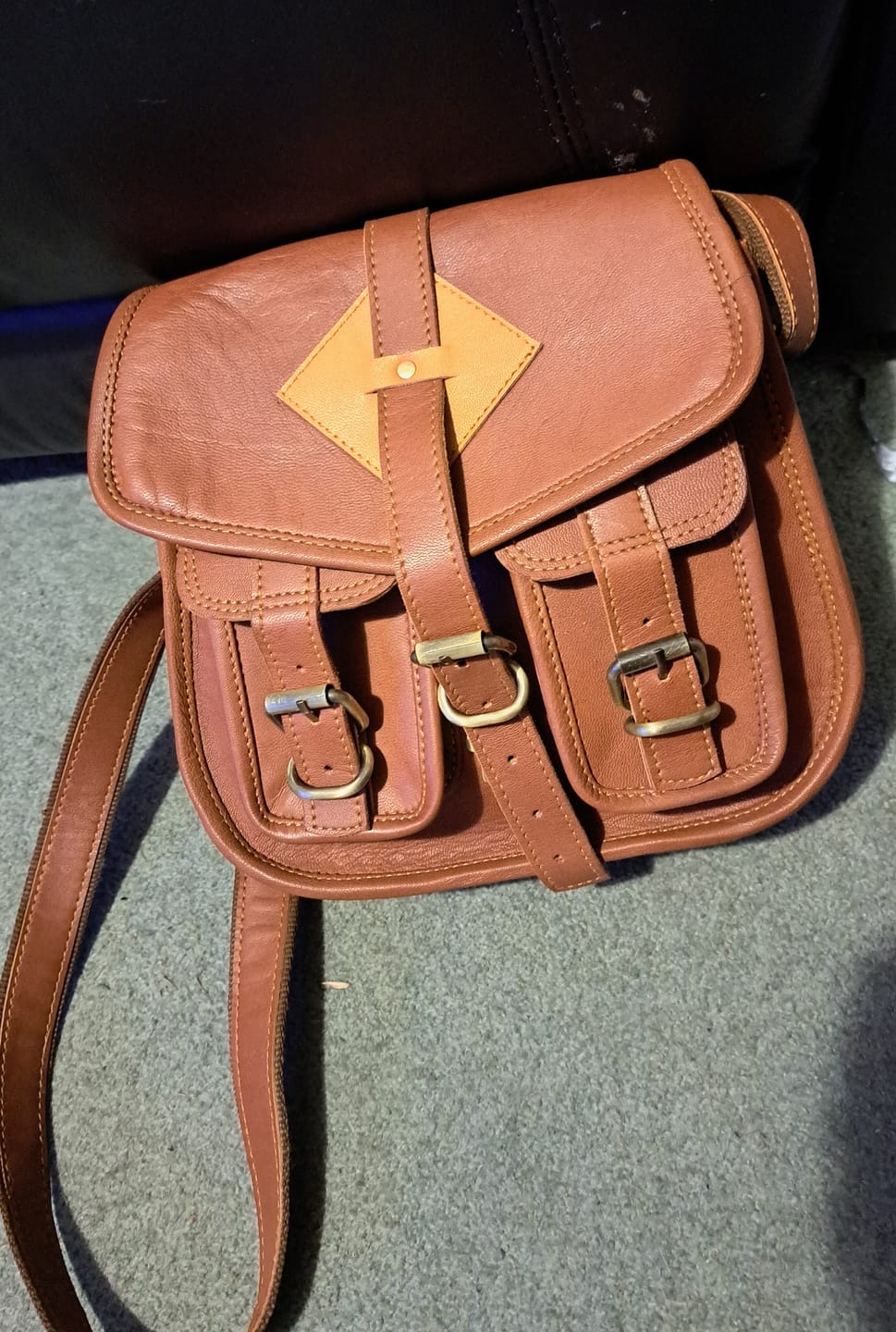 Customer photo review of The Randall Crossbody