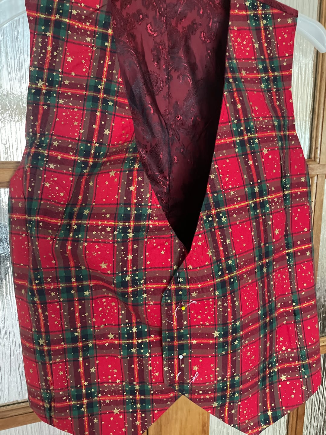 Customer photo review of Starry Tartan Christmas Cotton Fabric