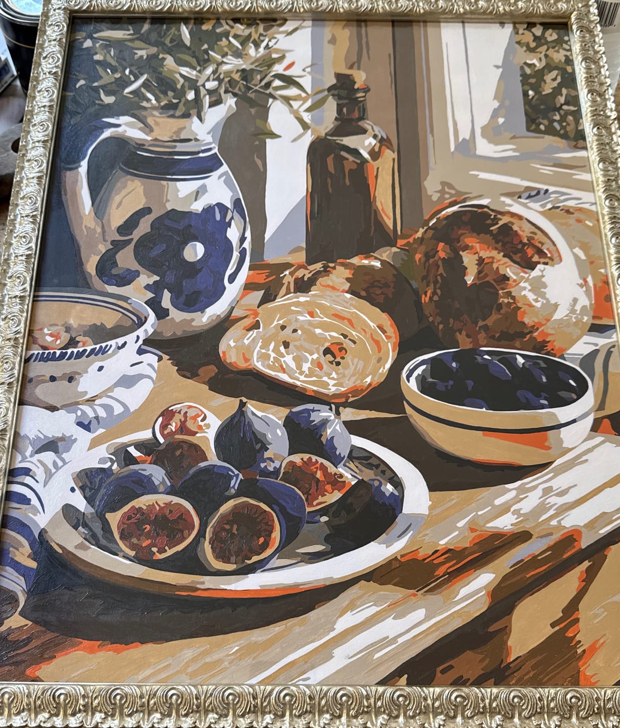 Customer photo review of Figs and Olives | Paint by Number