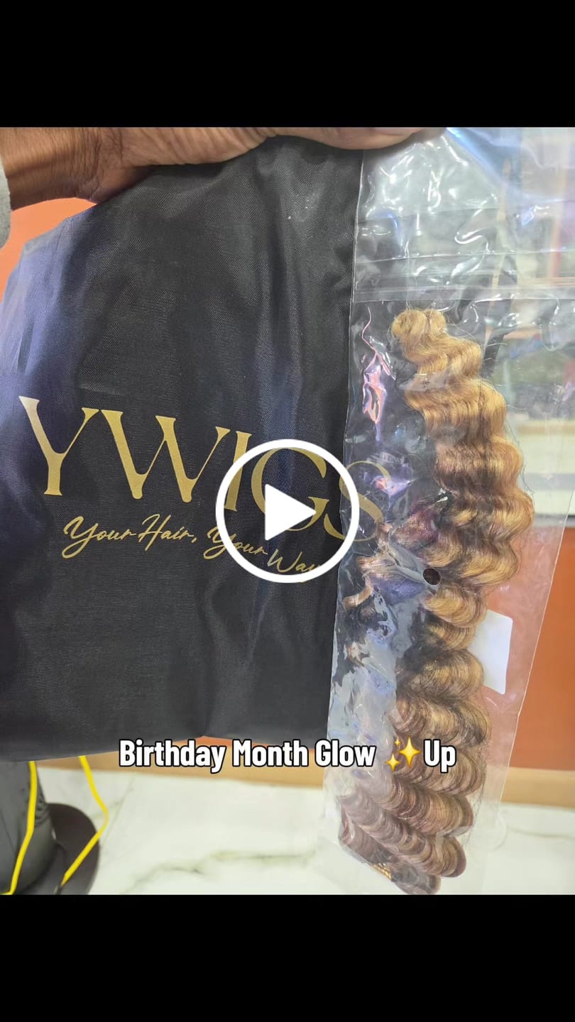Customer video review of #27/30/613 Mix Color Blend Deep Wave Human Crochet Hair