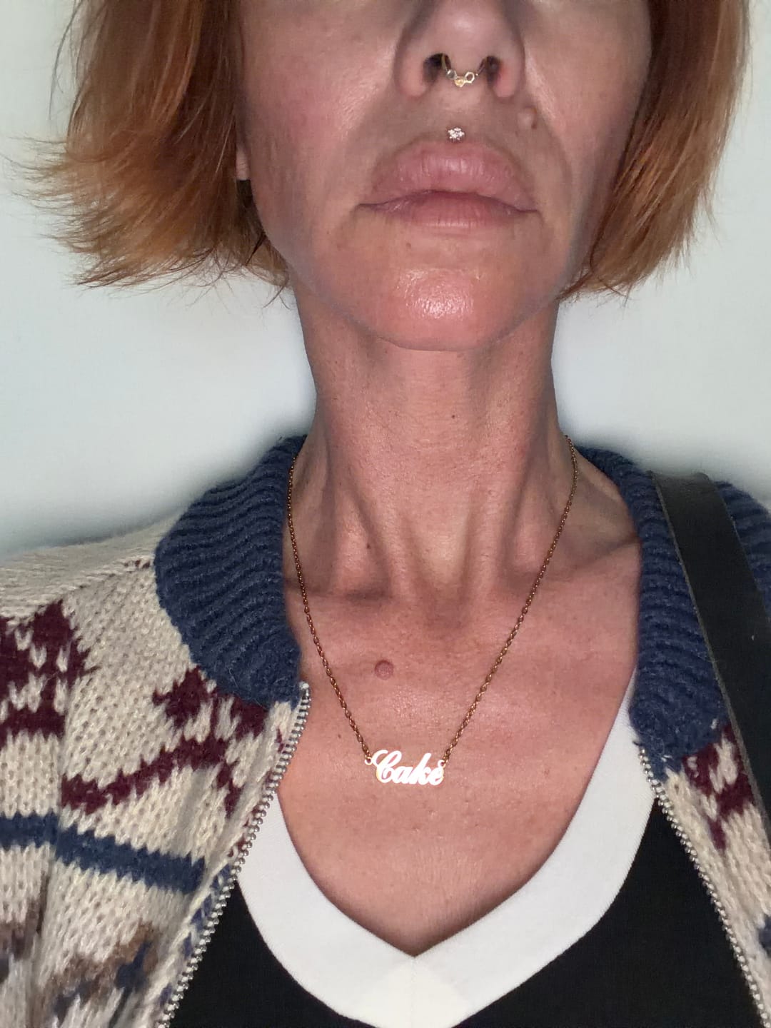 Customer photo review of The Classic Personalized Name Necklace