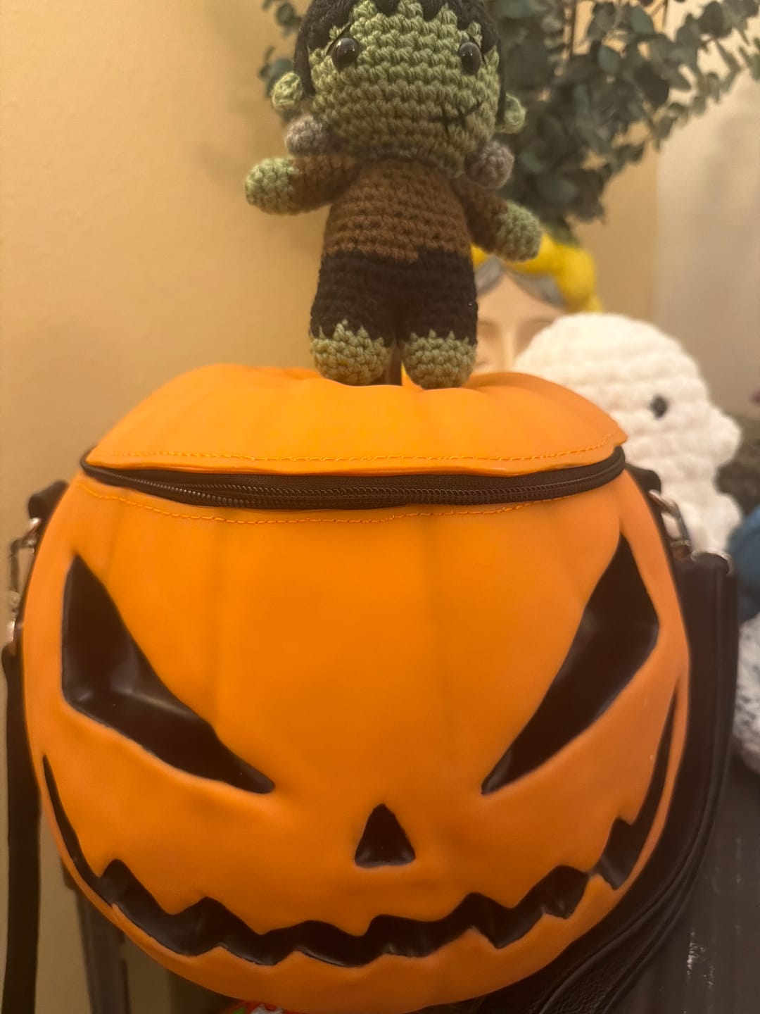 Customer photo review of FINAL SALE - Sleepy Hollow™ Pumpkin Bag