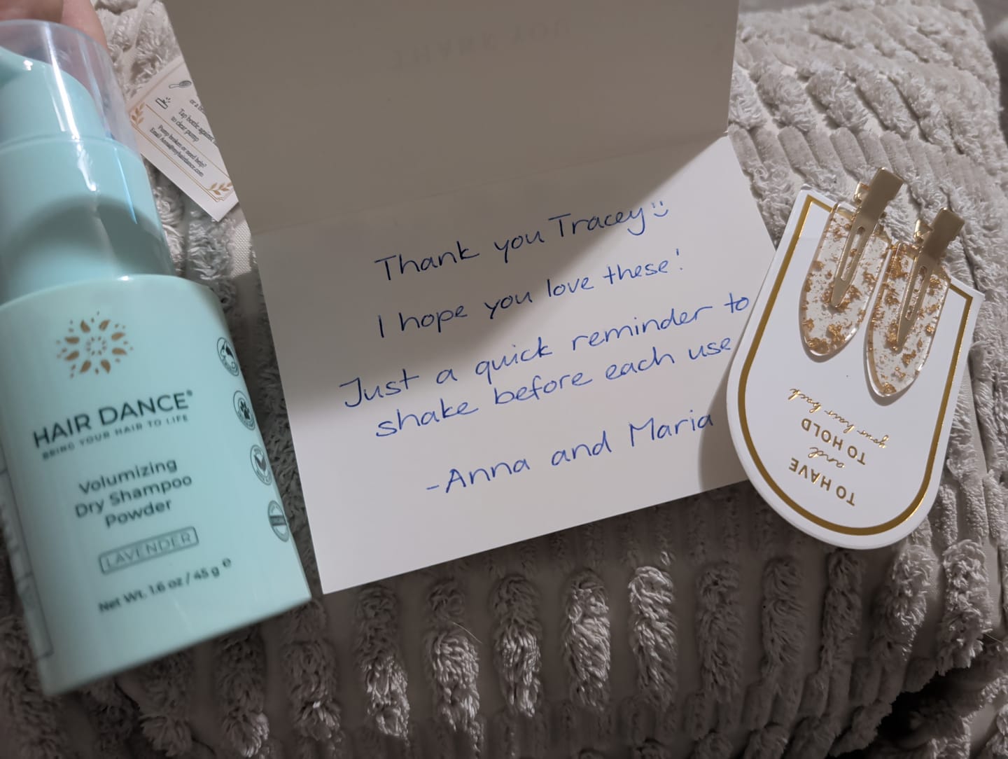 Customer photo review of Dry Shampoo Powder (Non-Aerosol Spray) | Natural & Organic | Made in USA