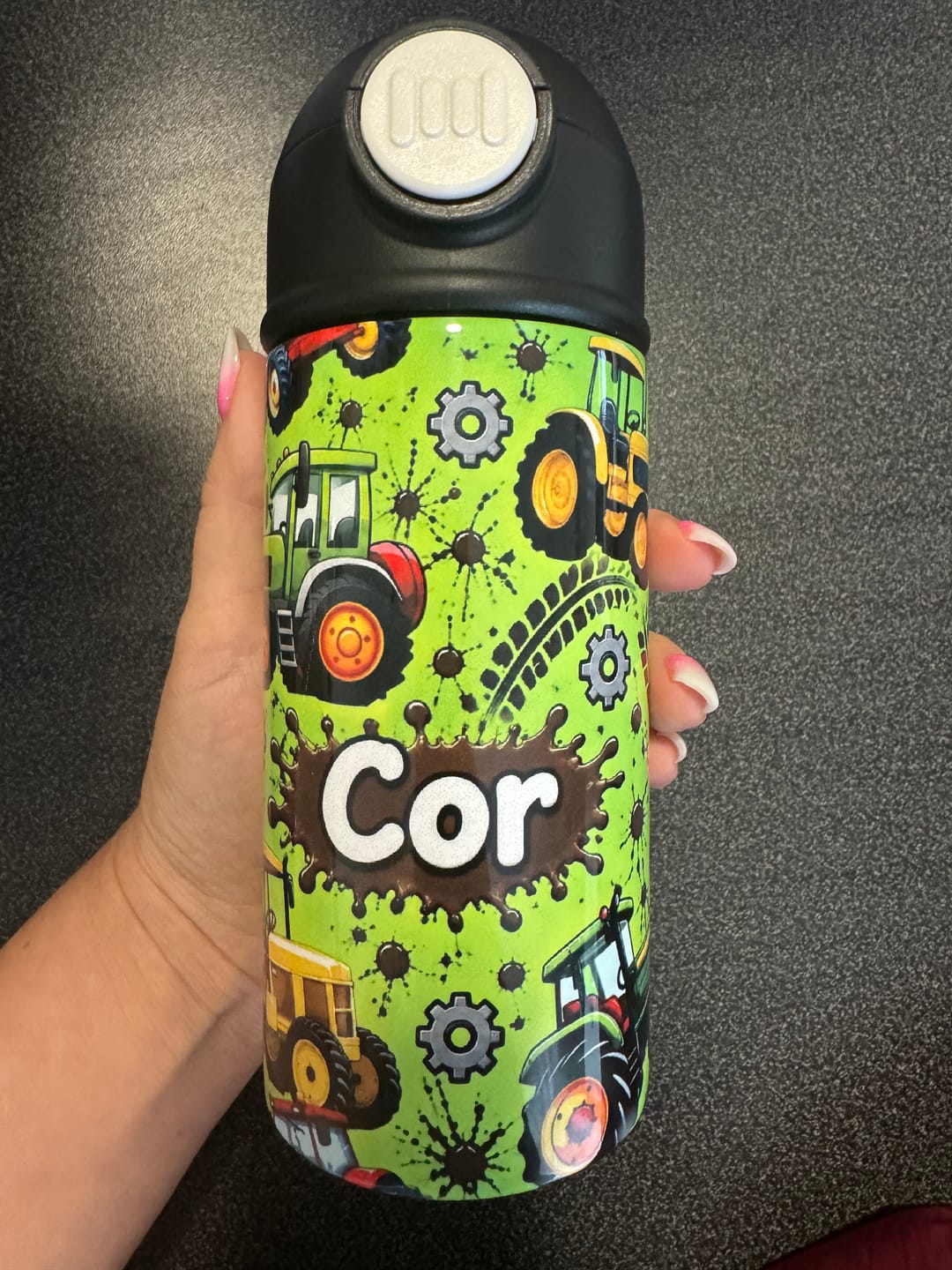Customer photo review of Bidon 360 ml voor Kinderen – meerdere kleuren – Voor Sublimatie
