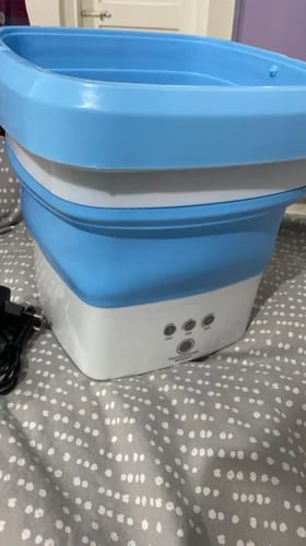 Customer photo review of Mini Portable and Foldable Washing Machine
