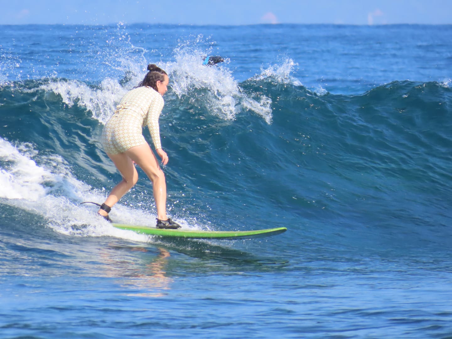 Customer photo review of HARPER SHORTY SURF SUIT - BEACH BLOSSOM