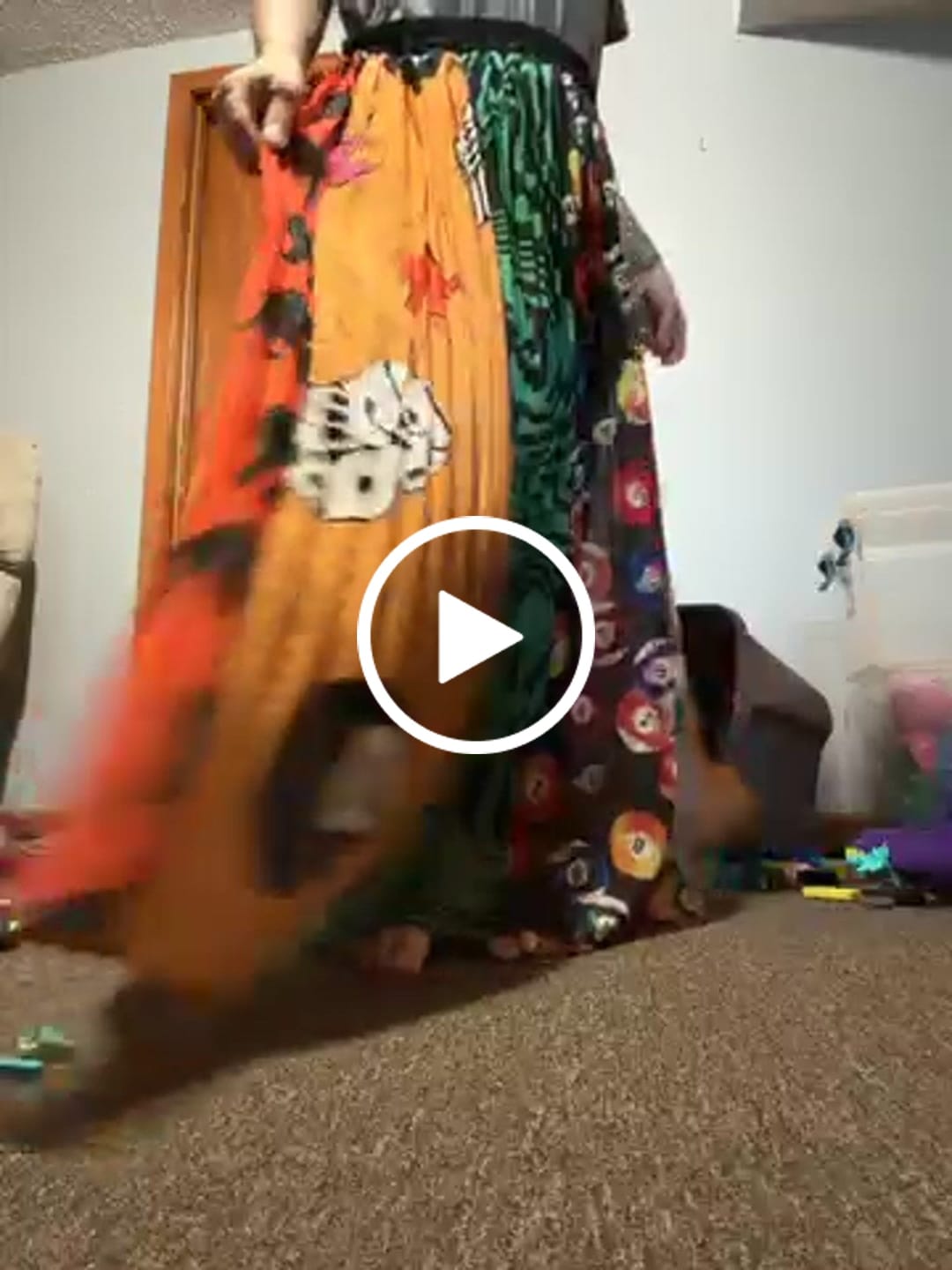 Customer video review of Top 8 Patchwork Midi Skirt