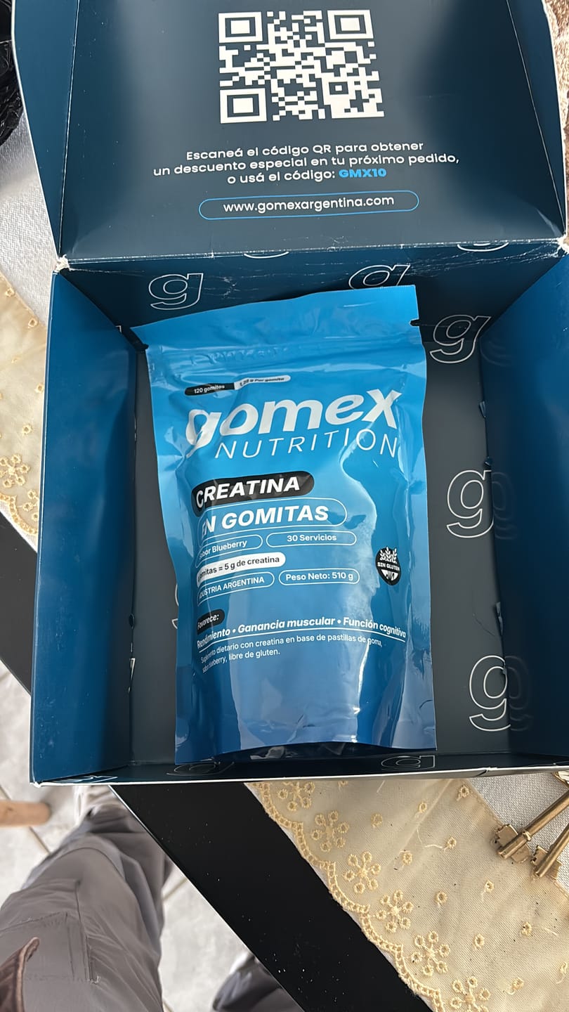 Customer photo review of Gomitas de Creatina GOMEX | 5g por Dosis, Sin Polvos
