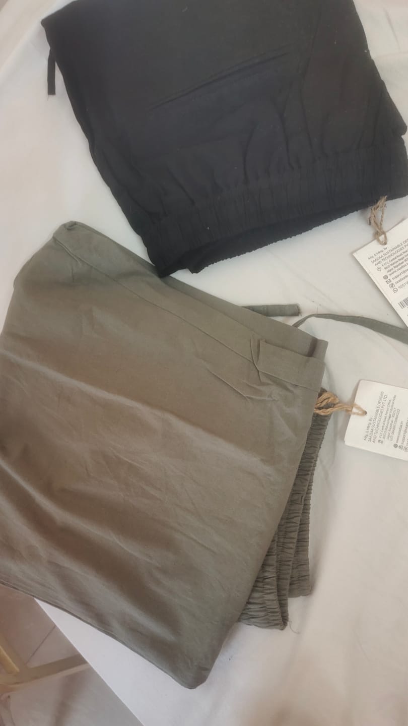 Customer photo review of Men Black Cotton Pant