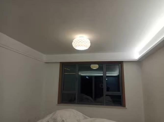 Customer photo review of Fish-Scale Oval Ceiling Light, White Metal Body, Hardwired