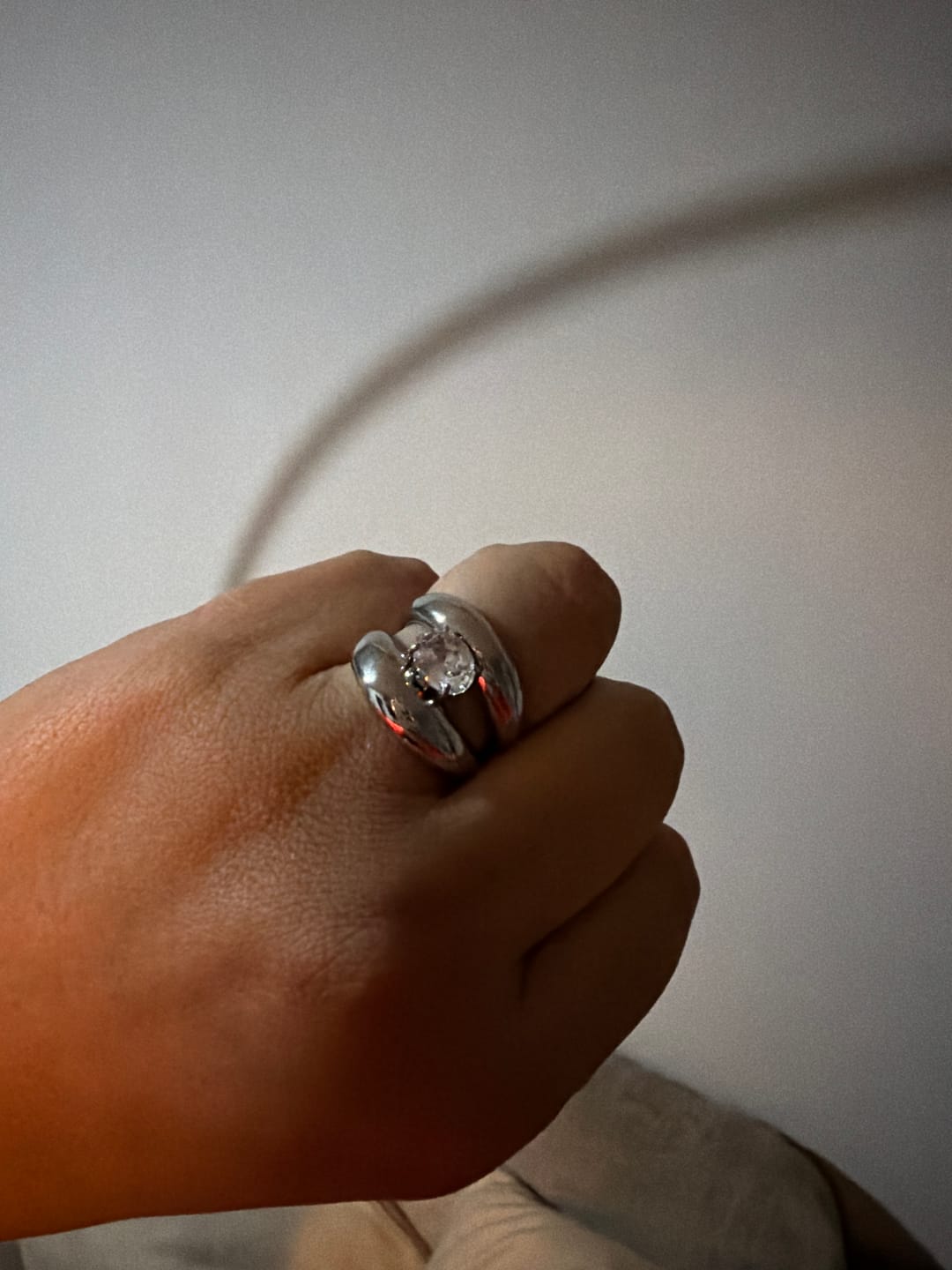 Customer photo review of Anillo Alquimia Plata + Zirconia