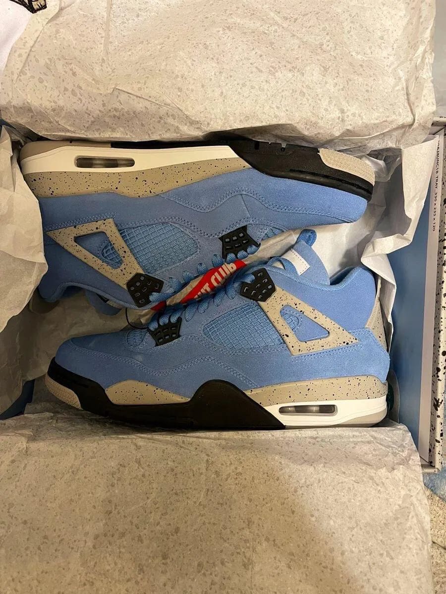 Customer photo review of Air Jordan 4 Retro “University Blue”