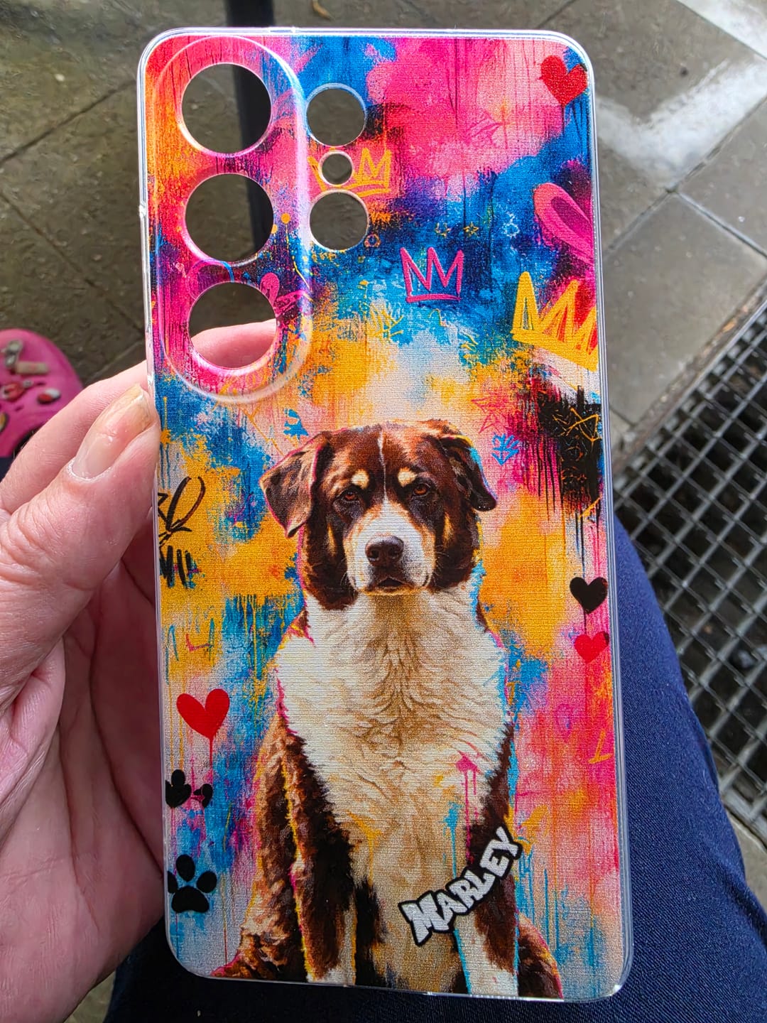 Customer photo review of Personalisierte Handyhülle - Graffiti