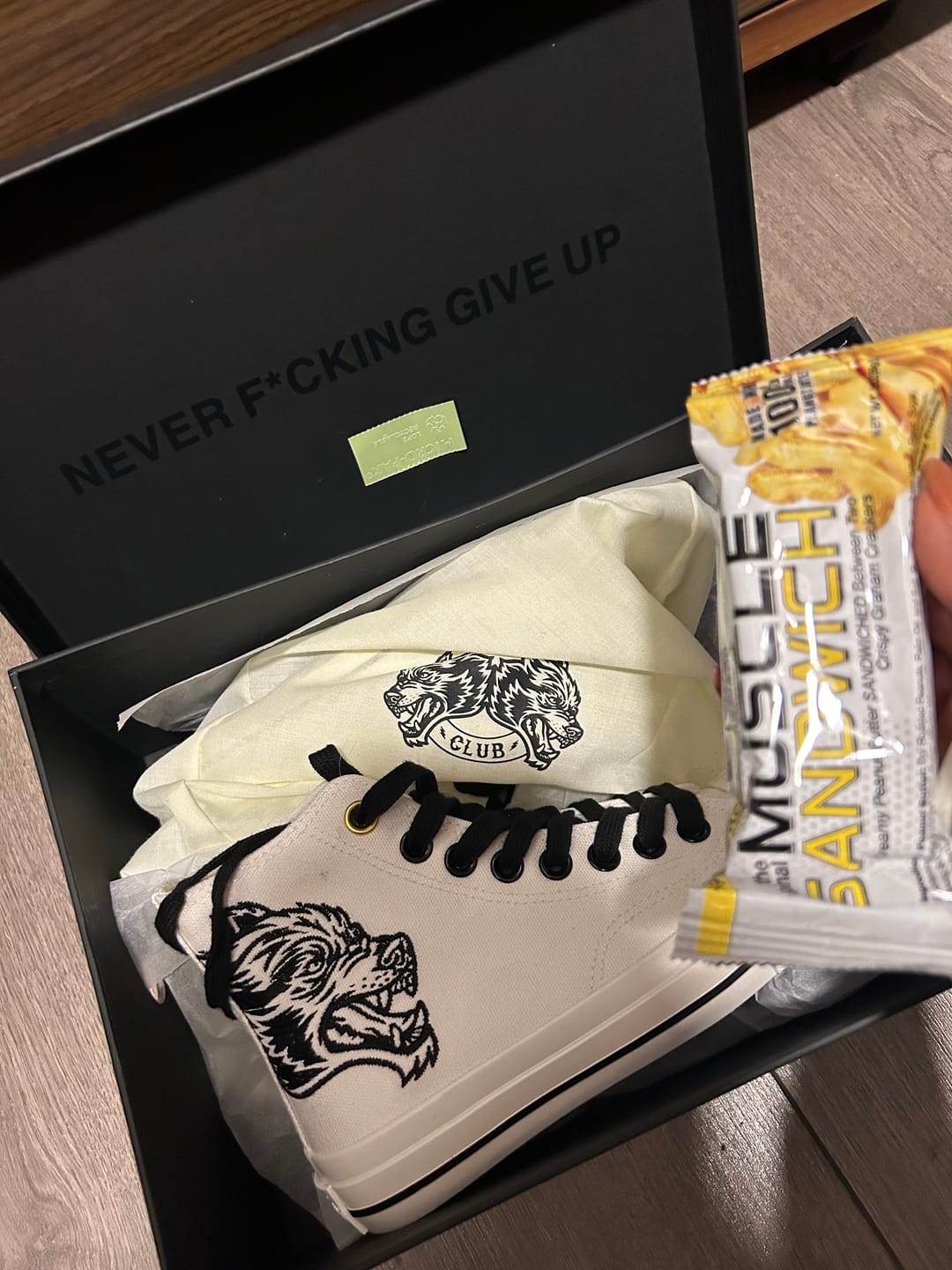 Customer photo review of EMBROIDERED W1 DIOS HIGH TOP SHOES