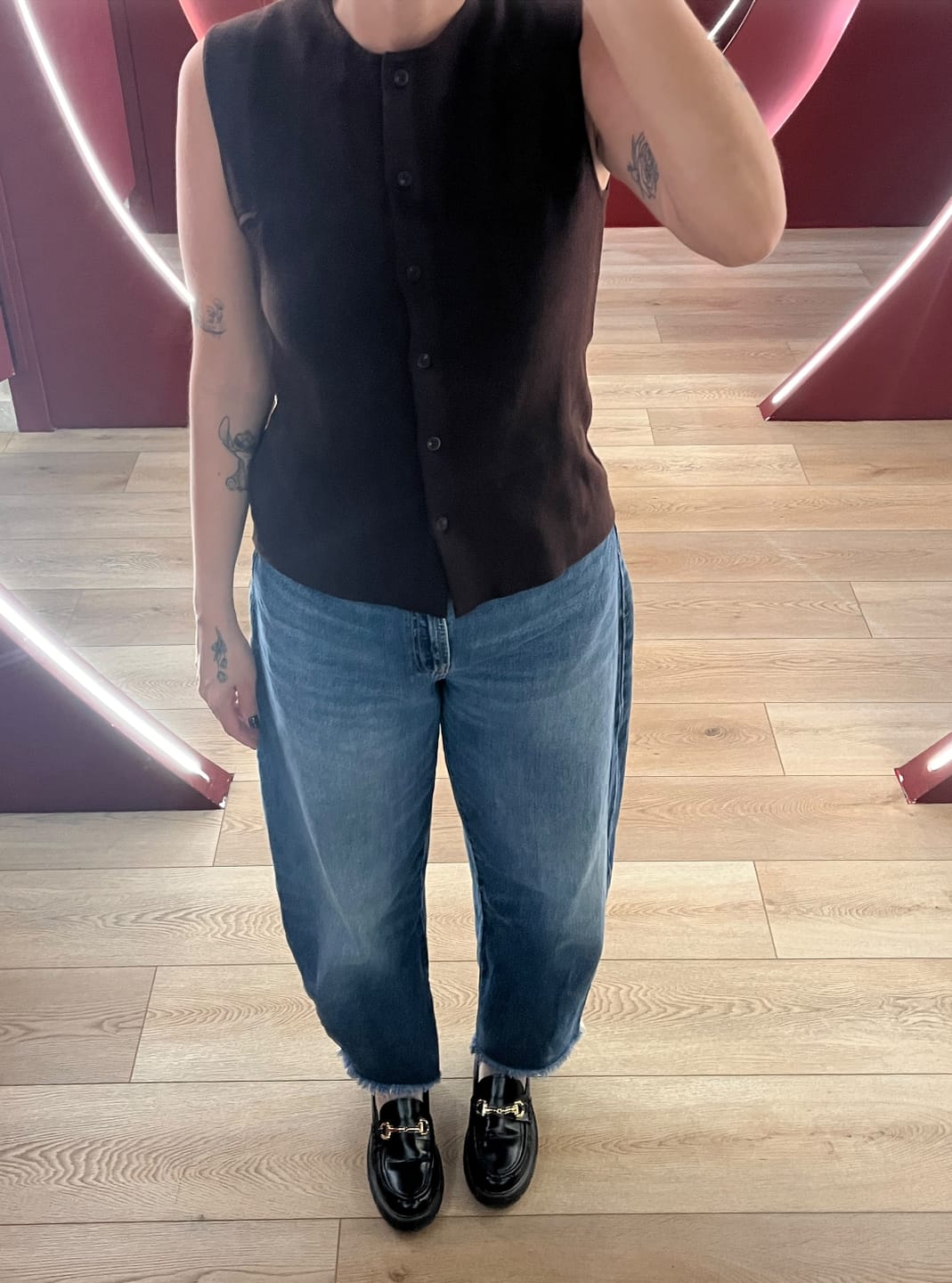 Customer photo review of Plush Knit Vest