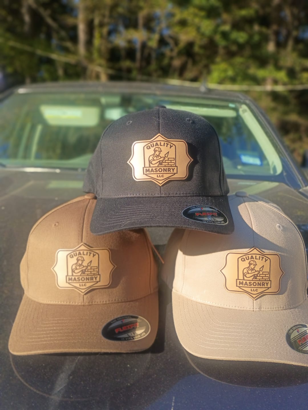 Customer photo review of Richardson 112 Custom Leather Patch Hats