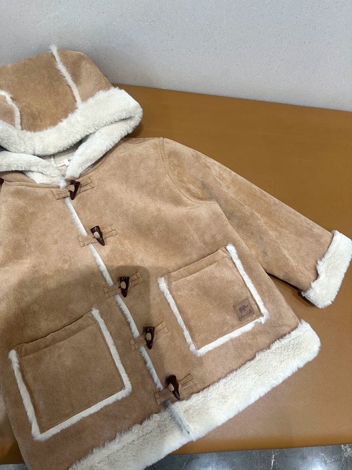Customer photo review of Dave&Bella Toddler Girls/Boys Casual Multiple Colors Outwear Hooded Plush-lined Coats