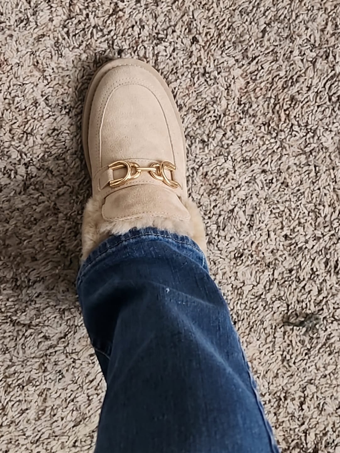 Customer photo review of Puff Buckle Beige