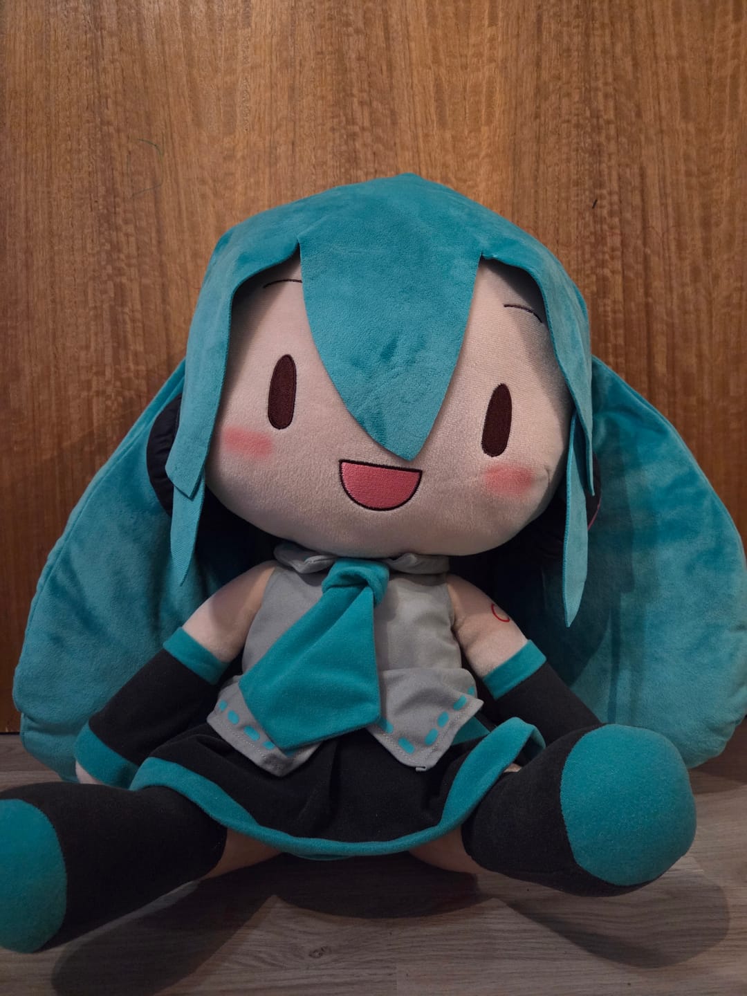 Customer photo review of Officially Licensed Hatsune Miku FuwaPetit Large Plush – 50 cm (19.69 in)