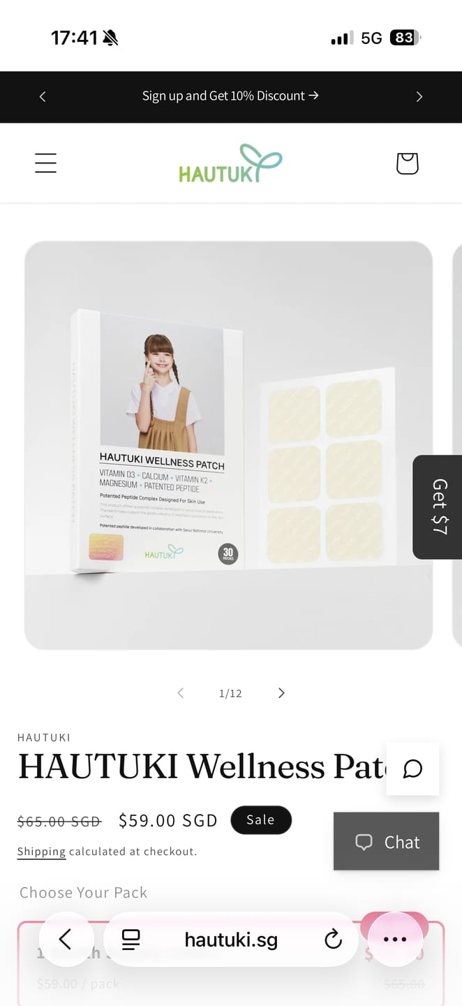 Customer photo review of HAUTUKI Wellness Patch