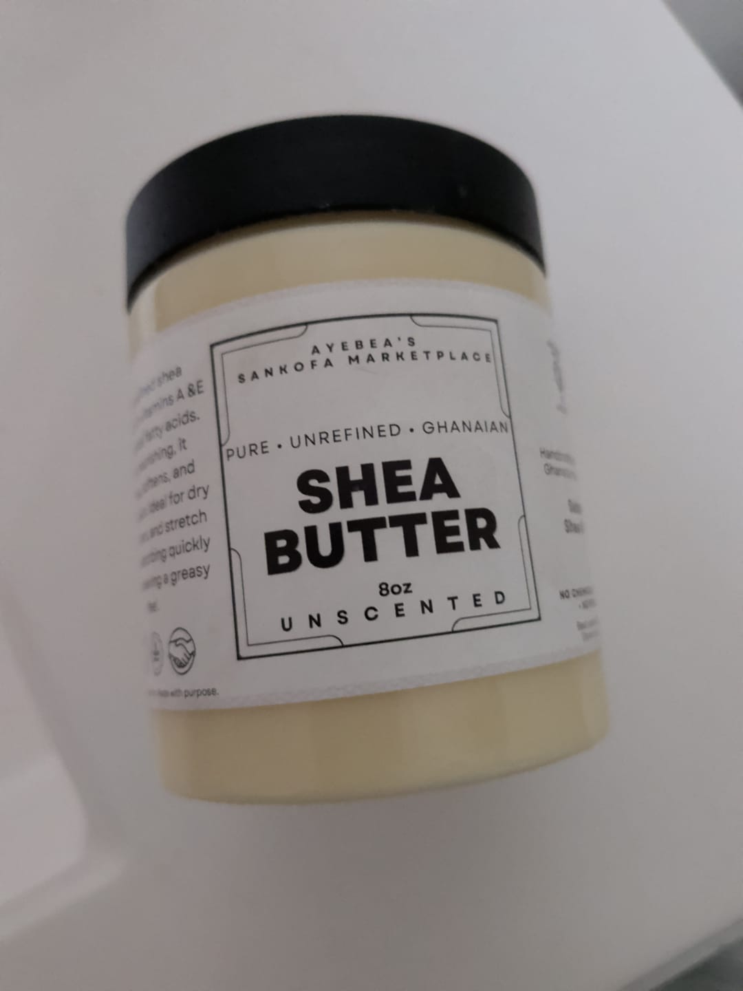 Customer photo review of Shea Butter- 100% Pure and Unrefined Ghanaian 8oz