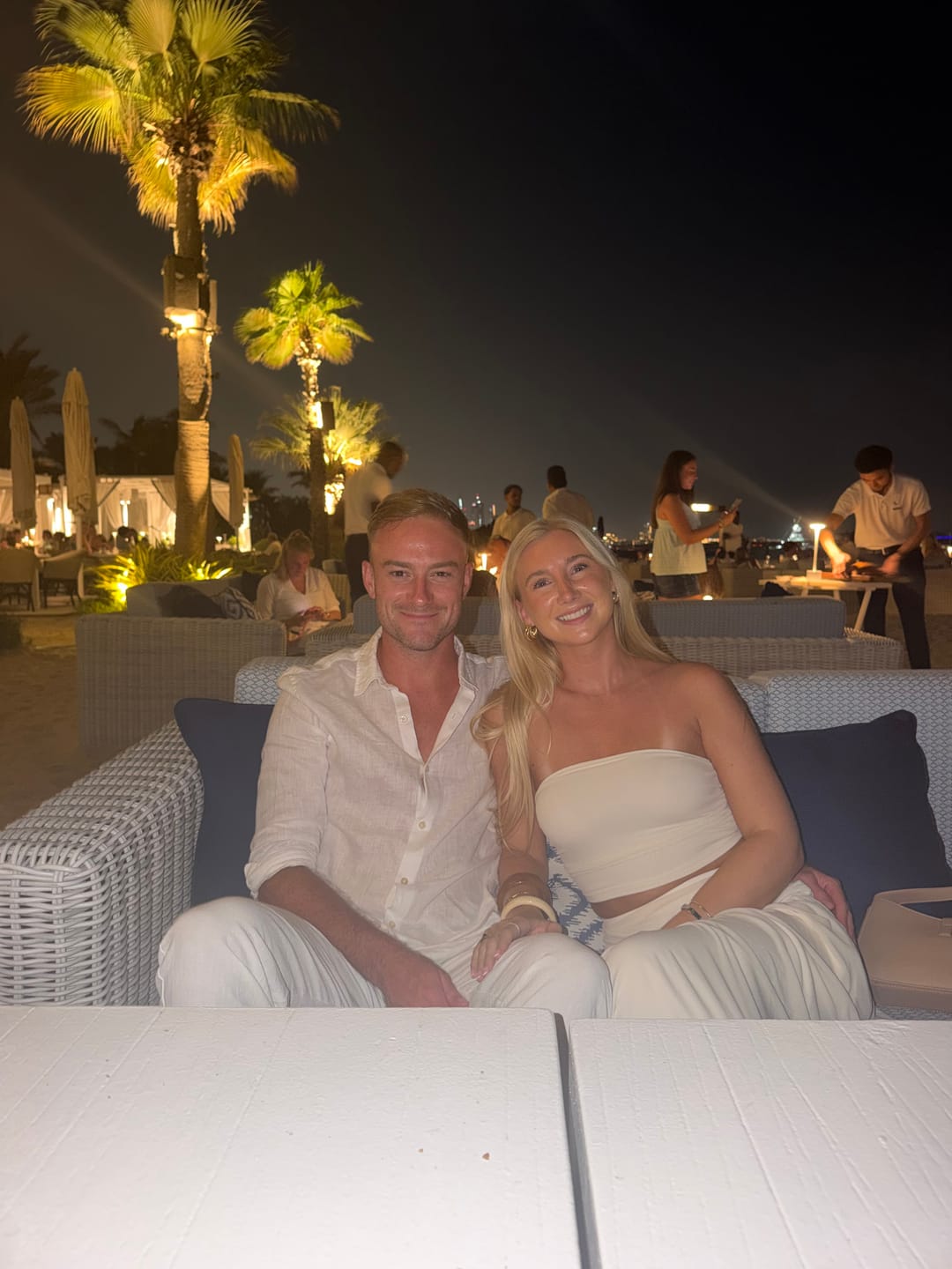 Customer photo review of Men's White Linen Shirt