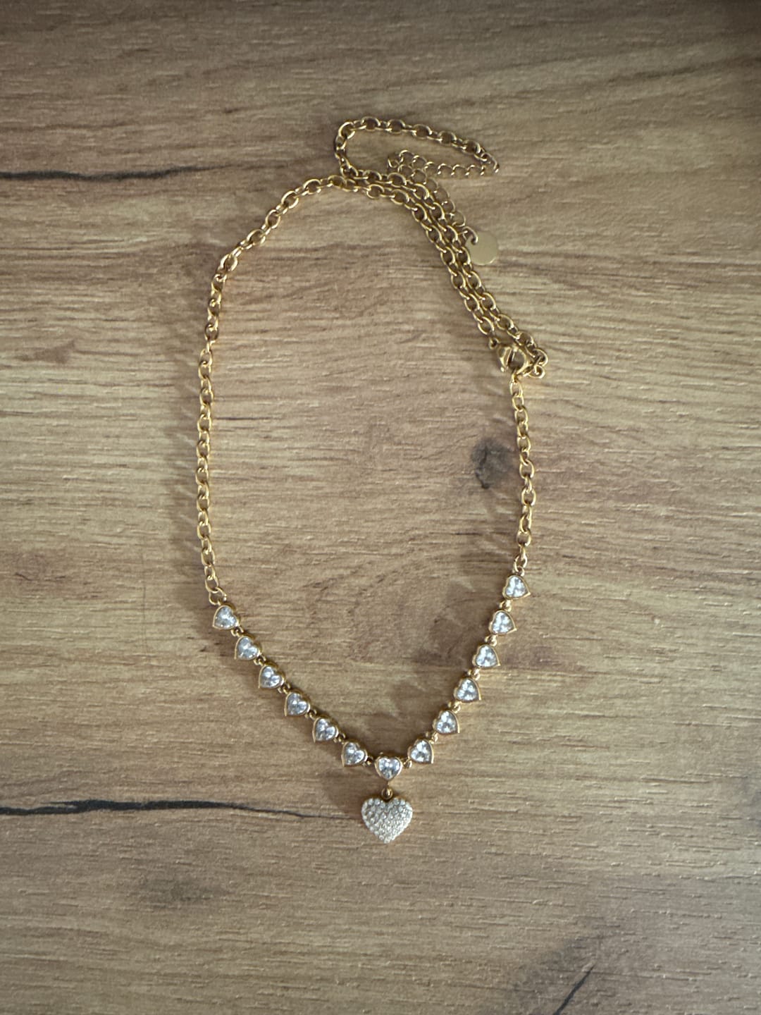 Customer photo review of Collana Crystal heart (2 colori)