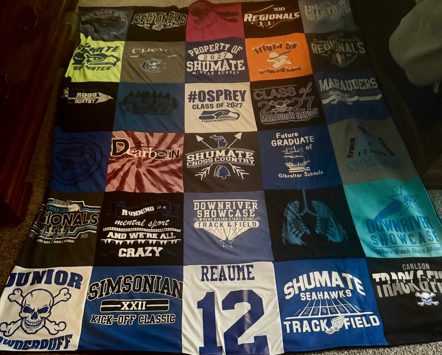 Customer photo review of Project Repat T-Shirt Quilt