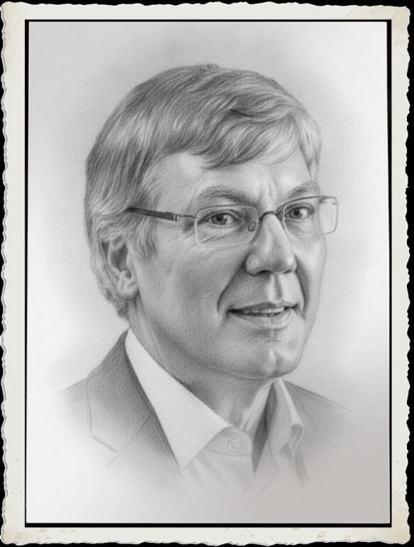Customer photo review of Gepersonaliseerde poster - Potloodschets portret