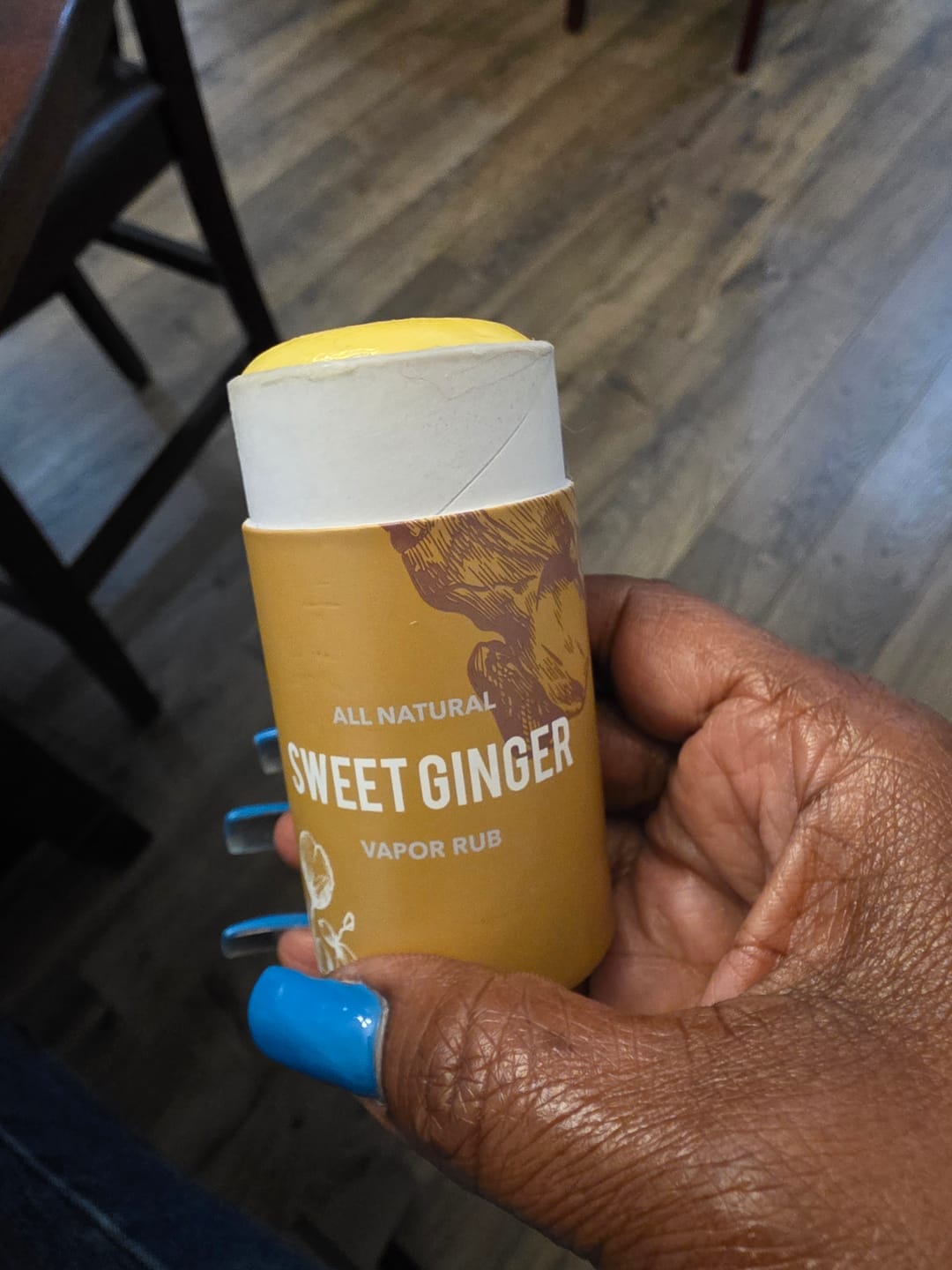 Customer photo review of Sweet Ginger Vapor Rub
