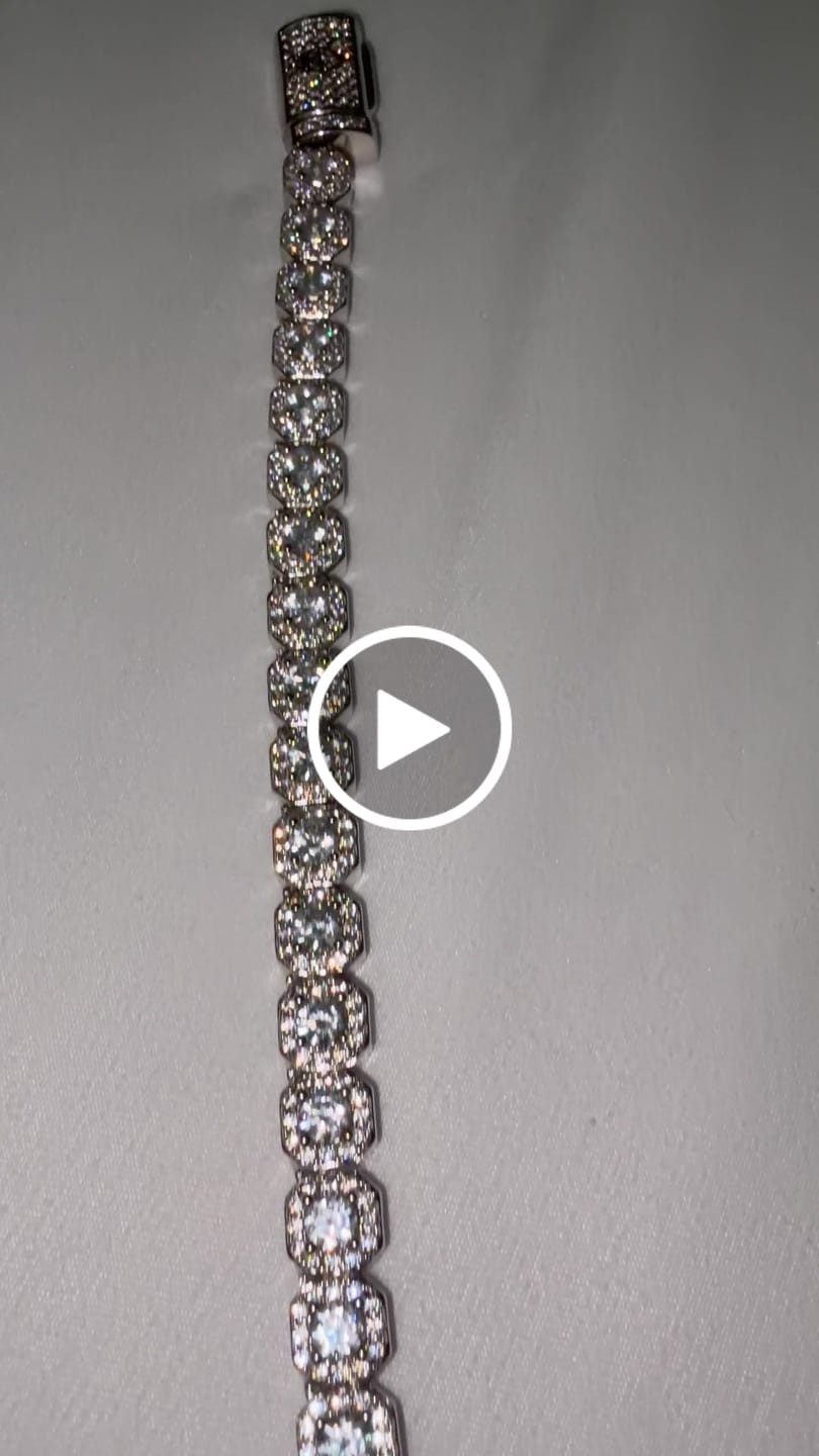 Customer video review of 5mm Moissanite Tennis Chain - Silver - D Color - VVS1