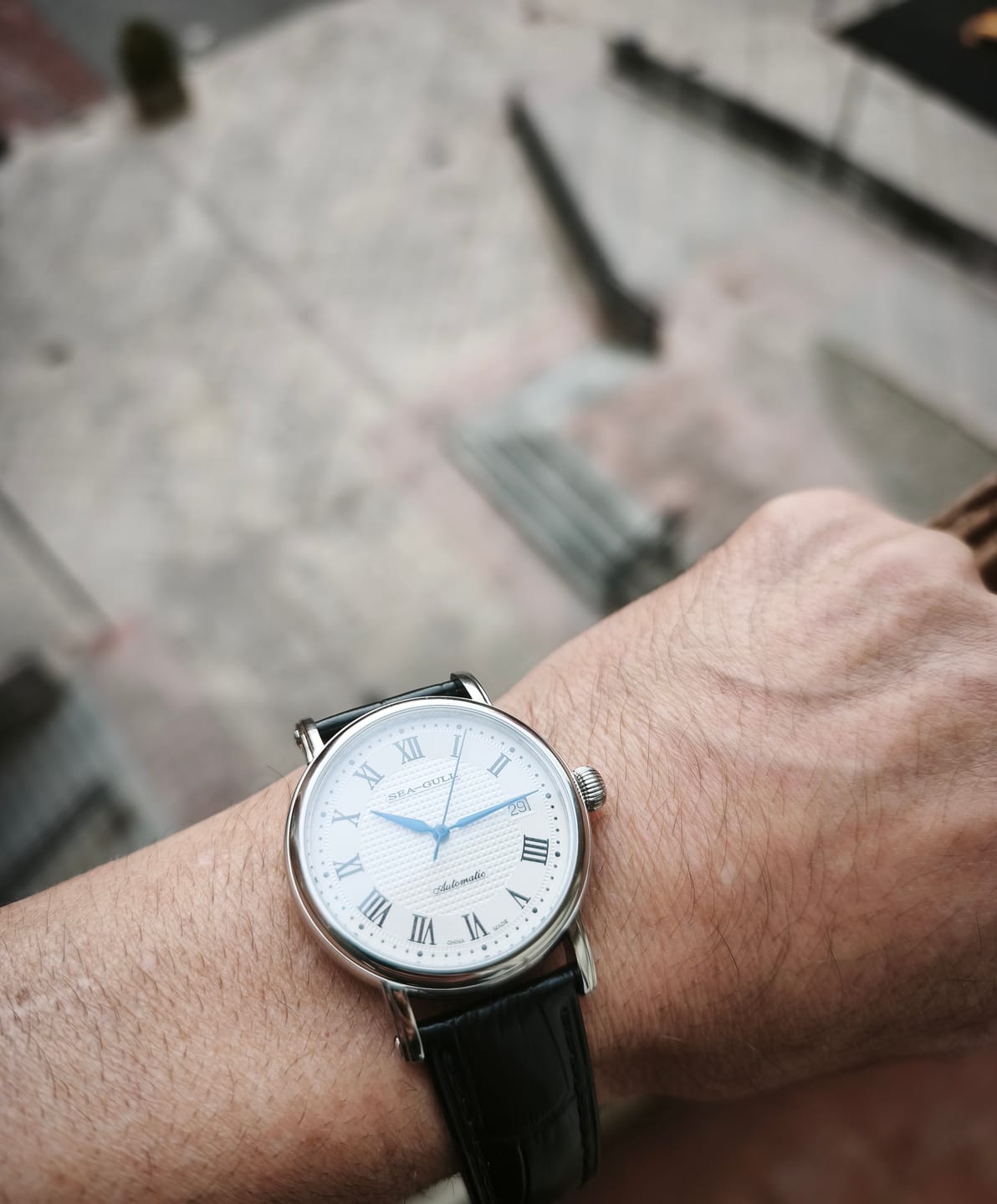 Customer photo review of Roman Numerals Dress Couple Watch 38.5mm/27mm