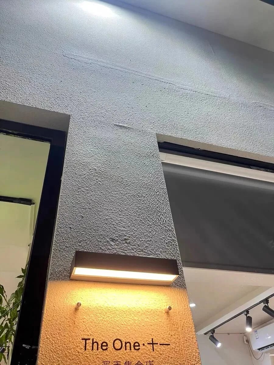 Customer photo review of Outdoor Wall Light, Slim Aluminium Wall Sconce, 20–50 cm, LED