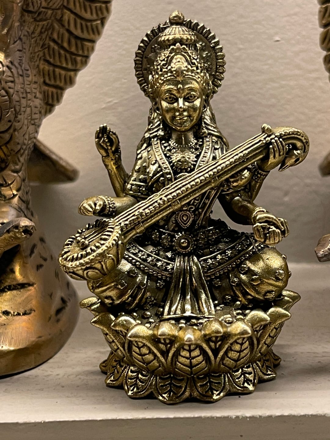 Customer photo review of Saraswati Ji Brass Idol | Vastu Remedy for Wisdom, Learning & Artistic Growth | 3–6 Inch | 110–900 g