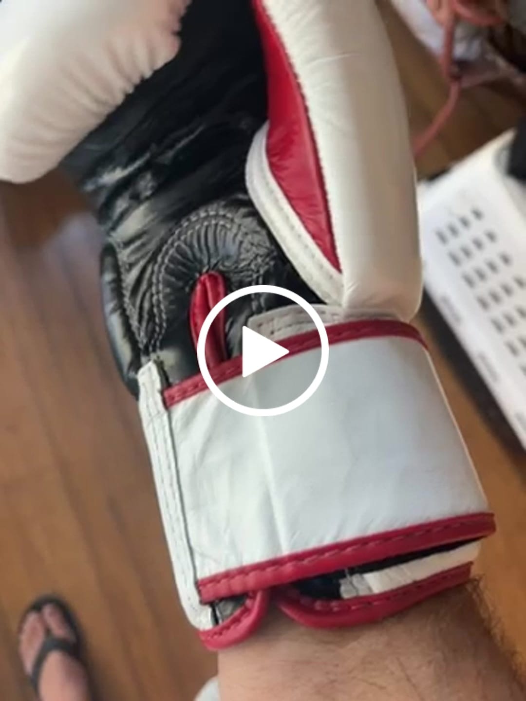 Customer video review of Fairtex BGV1 White/Black/Red Muay Thai Boxing Glove