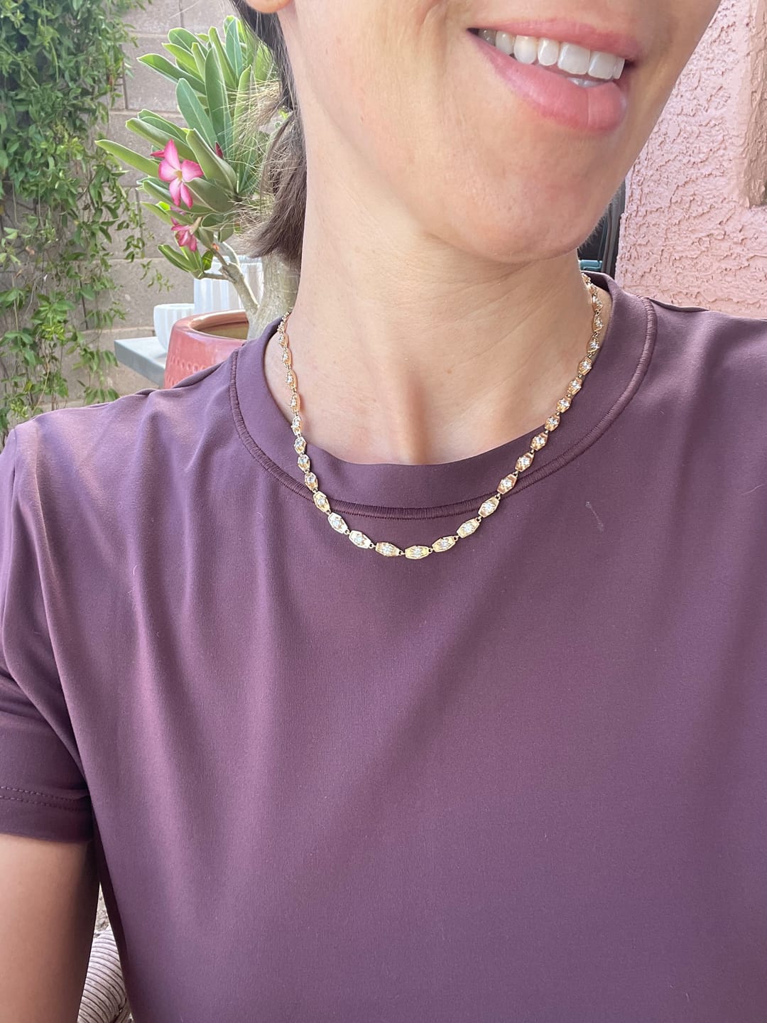 Customer photo review of Vintage Tennis Necklace