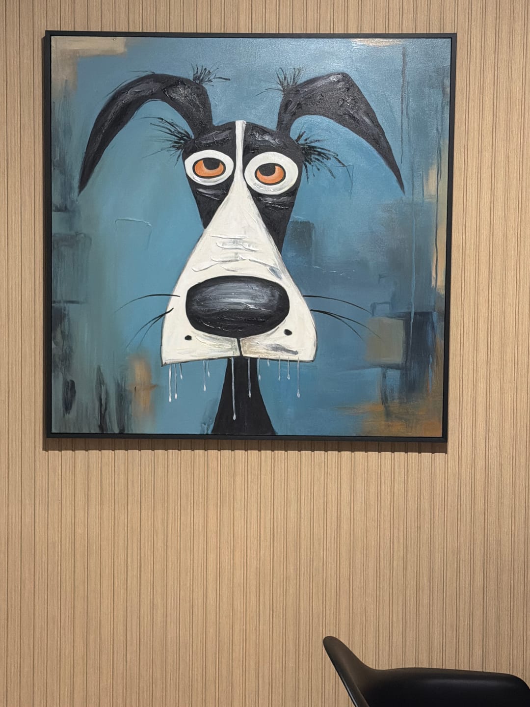 Customer photo review of Abstract Animal Dog Wall Art #AC070