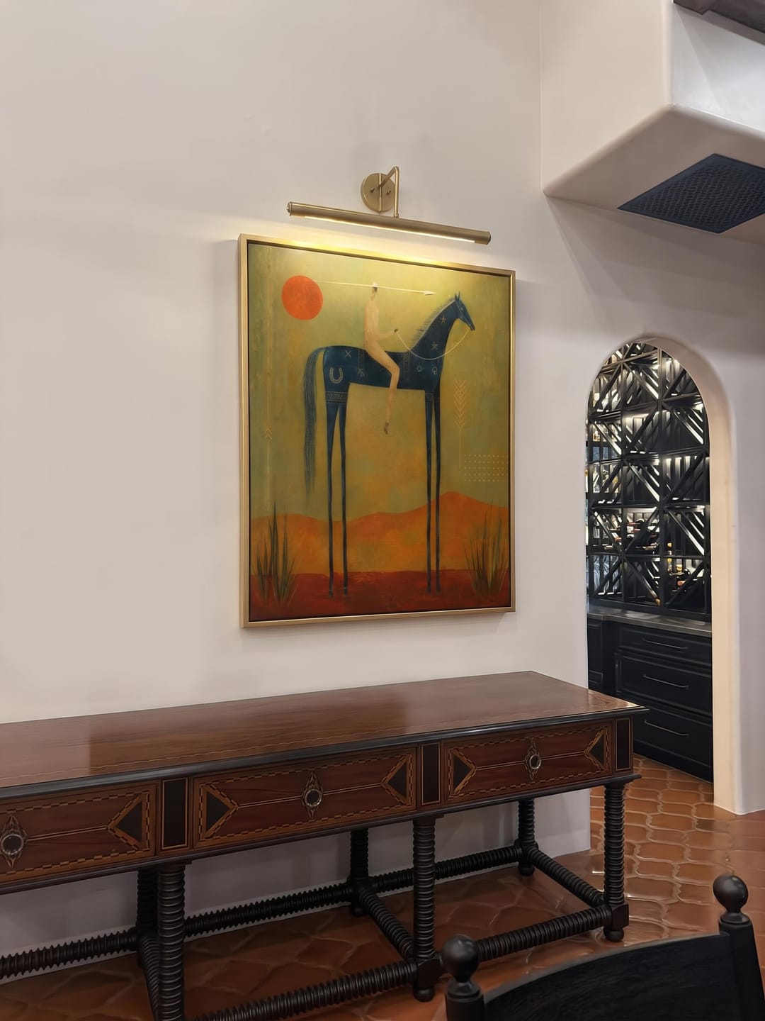 Customer photo review of Vintage Americana Art | Desert Totem Rider