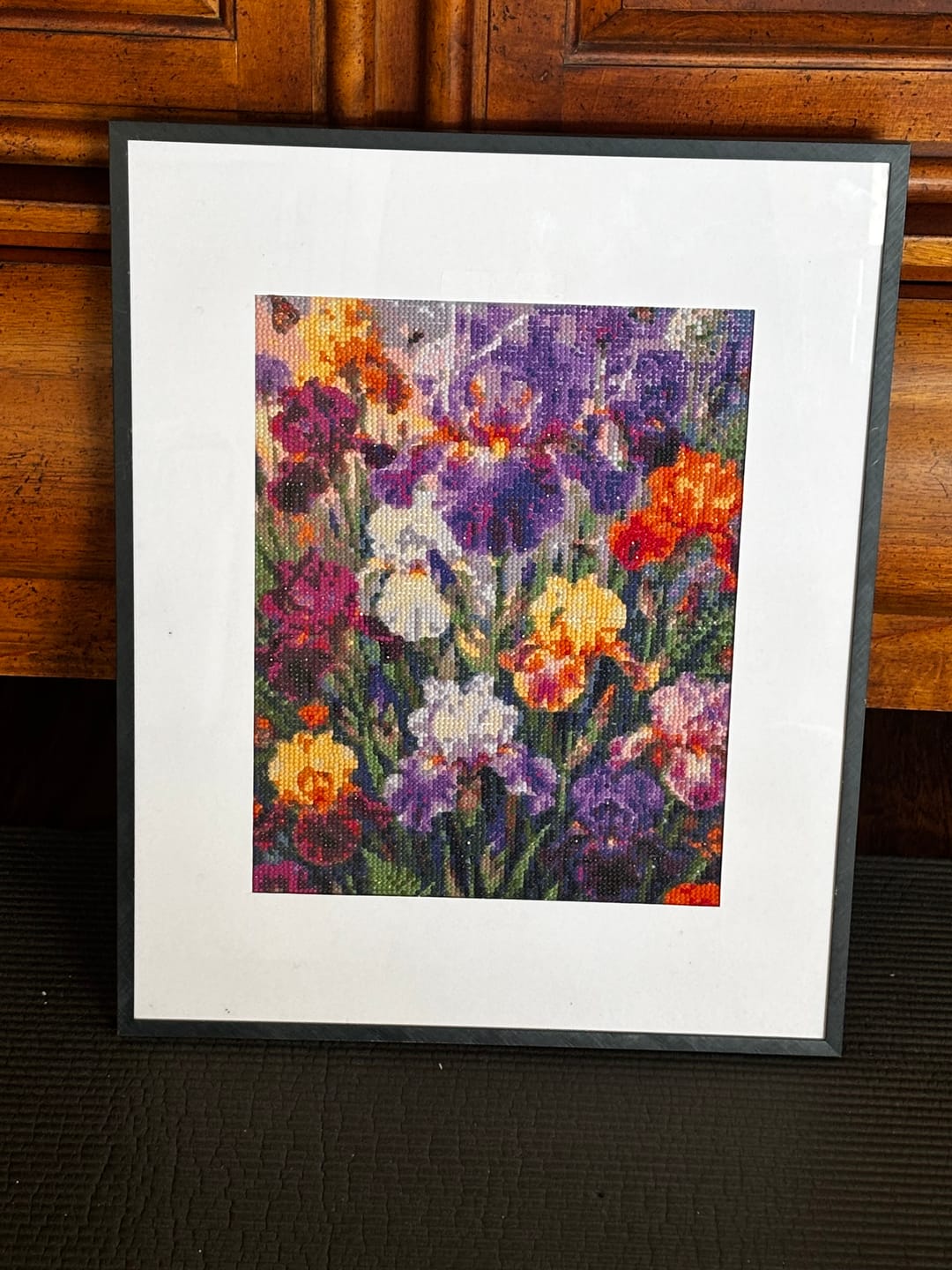 Customer photo review of Iris Bed in Full Bloom (Diamond Painting)